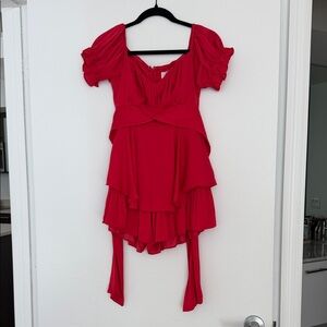 Elegant Red Women's Dress
